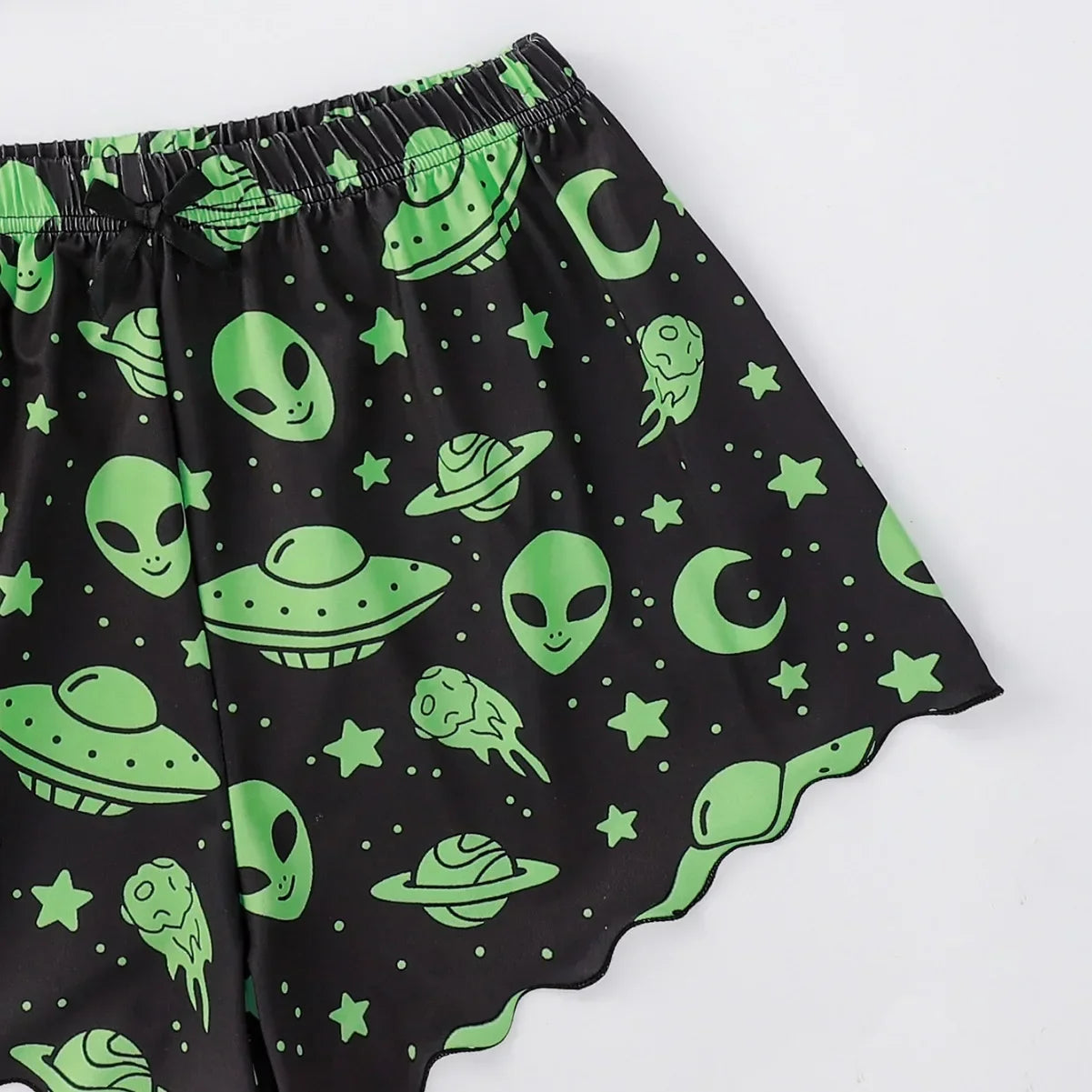 Glowing the dark Alien Print Summer Pajama