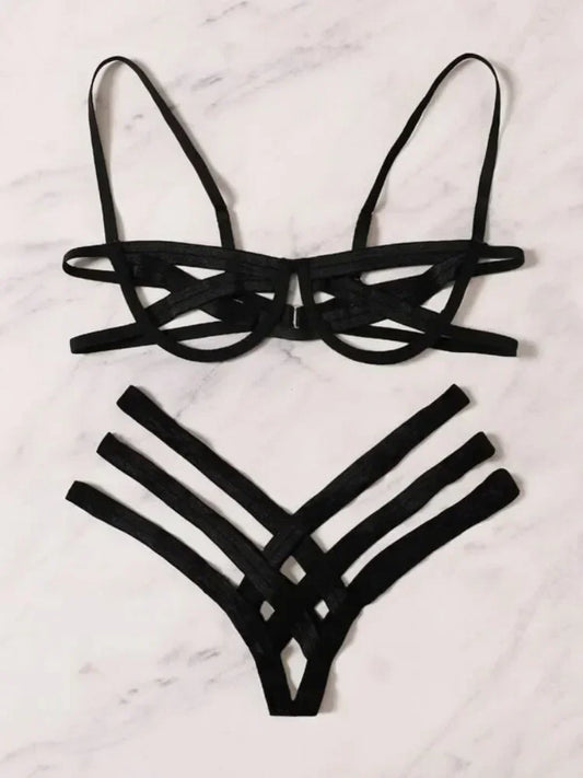 Bondage Harness Lingerie Set